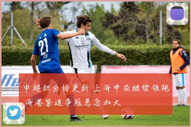 中超积分榜更新 上海申花继续领跑 海港紧追争冠悬念加大